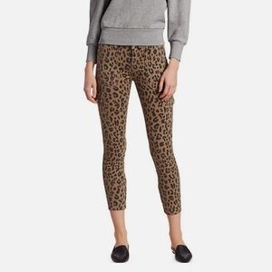 Frame Denim Cheetah Cargo Skinny Jeans